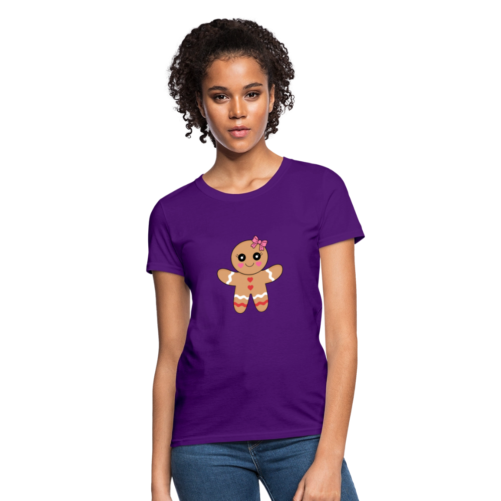 Gingerbread girl Women's T-Shirt - purple