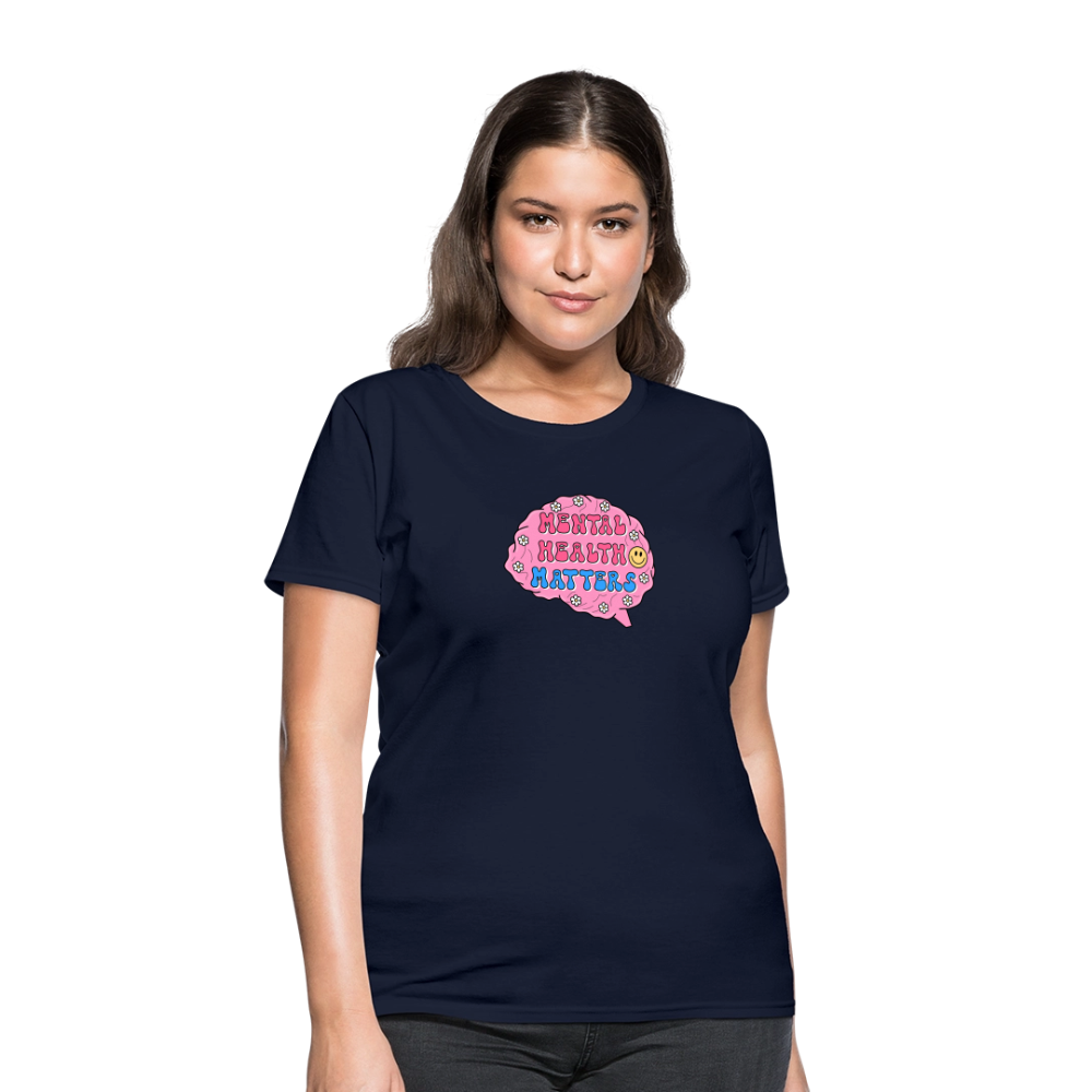 Mental Health Matters Women's T-Shirt - navy