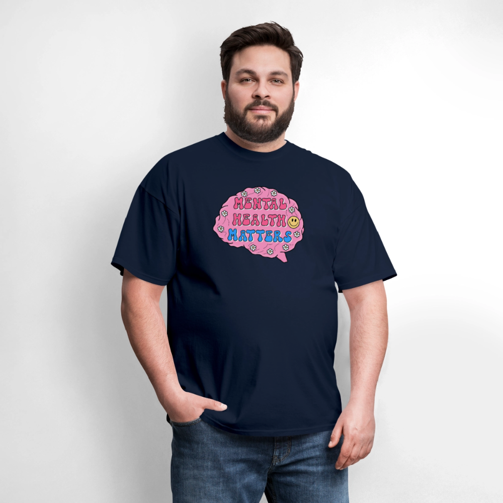 Mental Health Matters Men's T-Shirt | GILDAN 5000 - navy