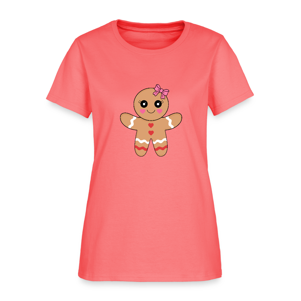 Gingerbread girl Women's T-Shirt - coral