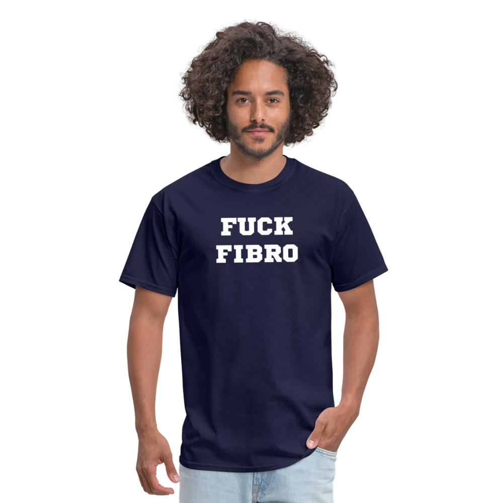 “Fuck Fibro” Unisex Classic T-Shirt - navy