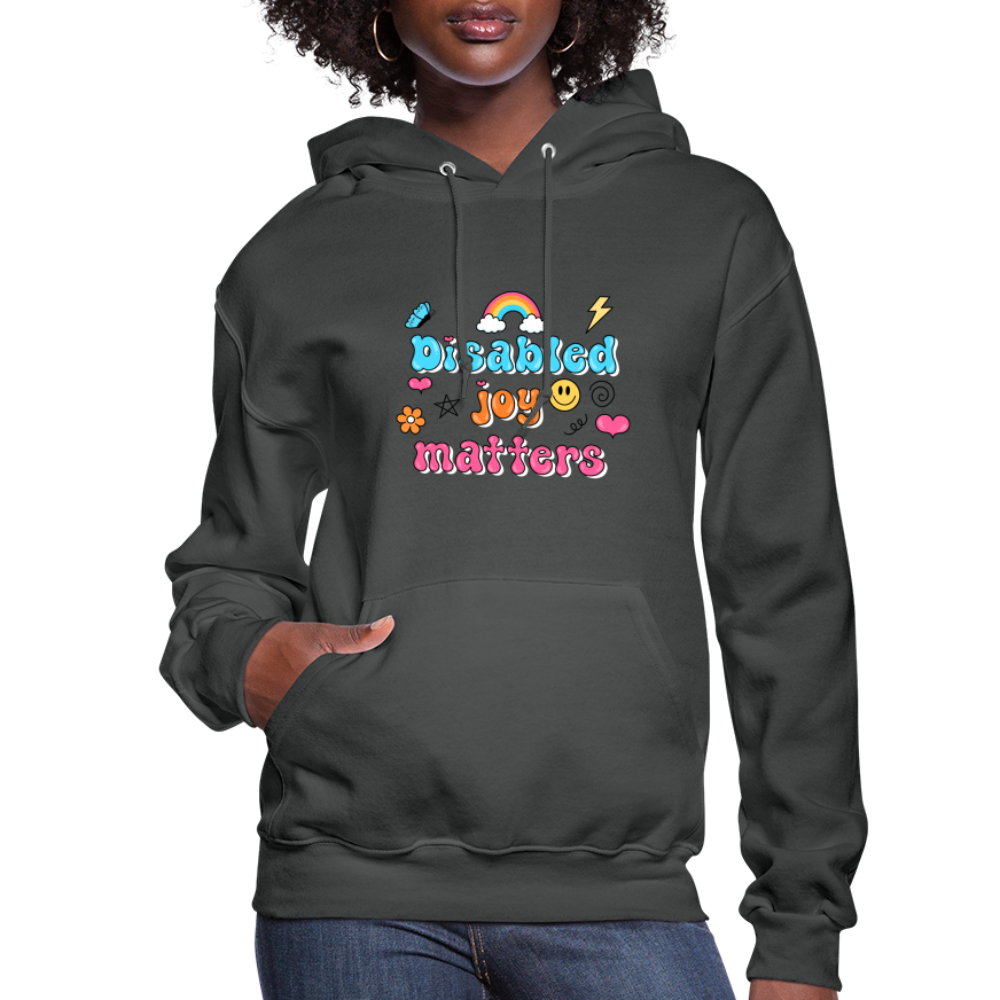 “Disabled Joy Matters” Hoodie - asphalt