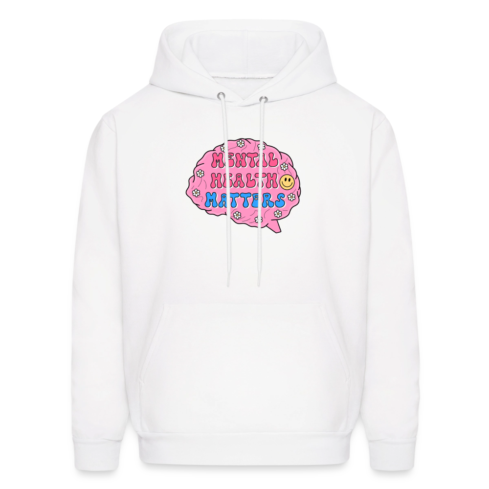 Mental Health Matters Men's Hoodie - white