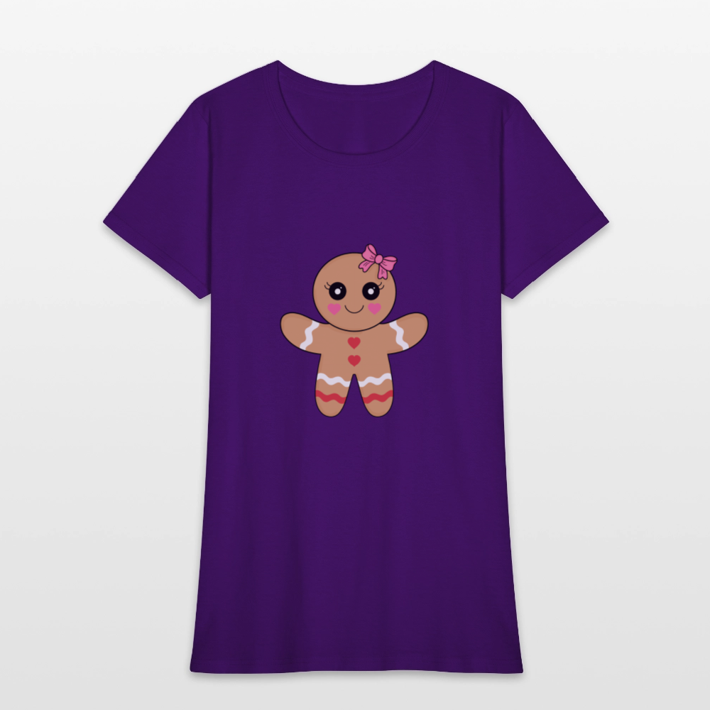Gingerbread girl Women's T-Shirt - purple