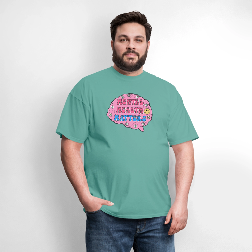Mental Health Matters Men's T-Shirt | GILDAN 5000 - aquatic