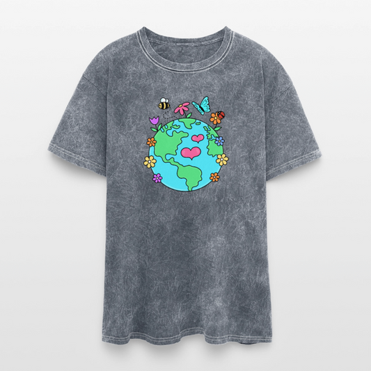 Beautiful Earth Washed Unisex T-Shirt - mineral grey