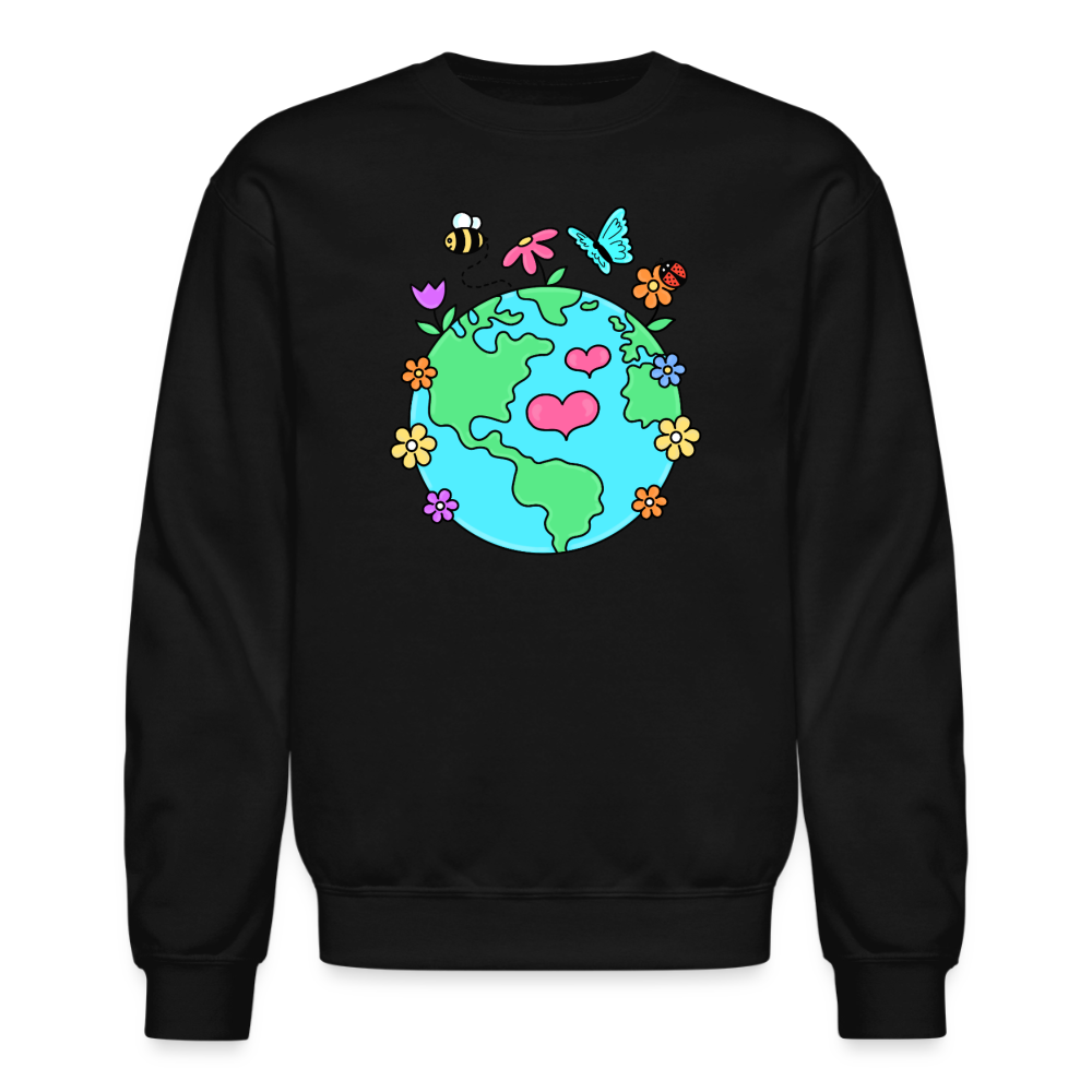 Beautiful earth Crewneck Sweatshirt - black