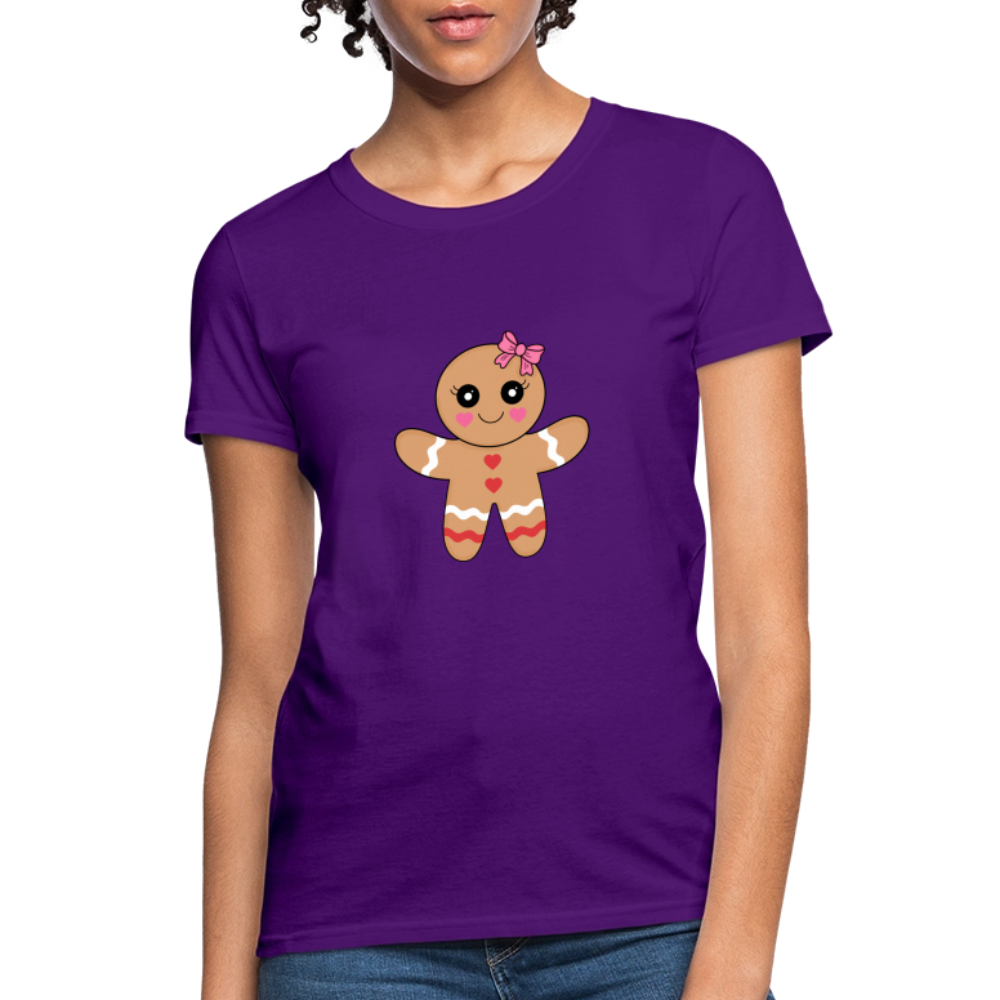 Gingerbread girl Women's T-Shirt - purple