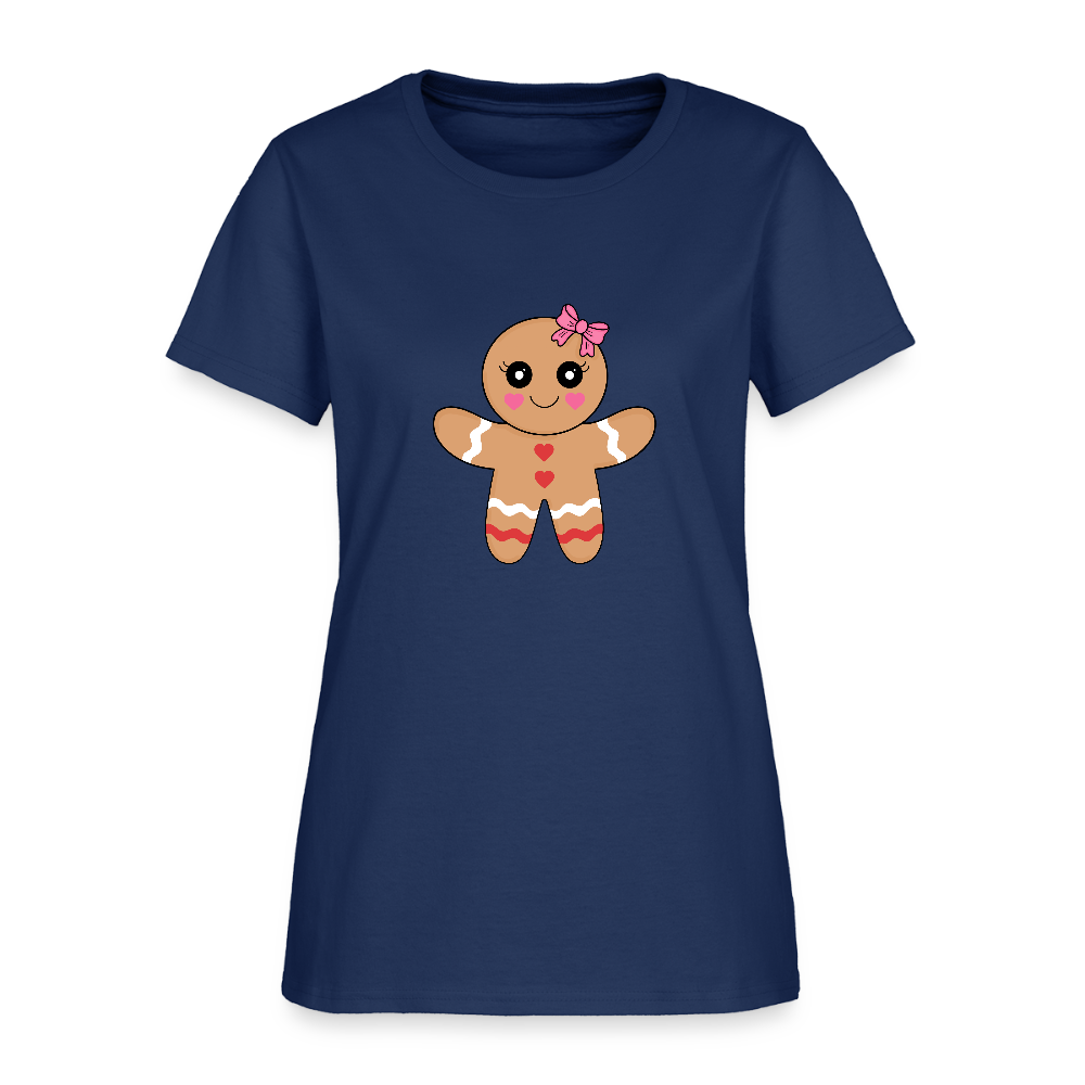 Gingerbread girl Women's T-Shirt -  blue dusk