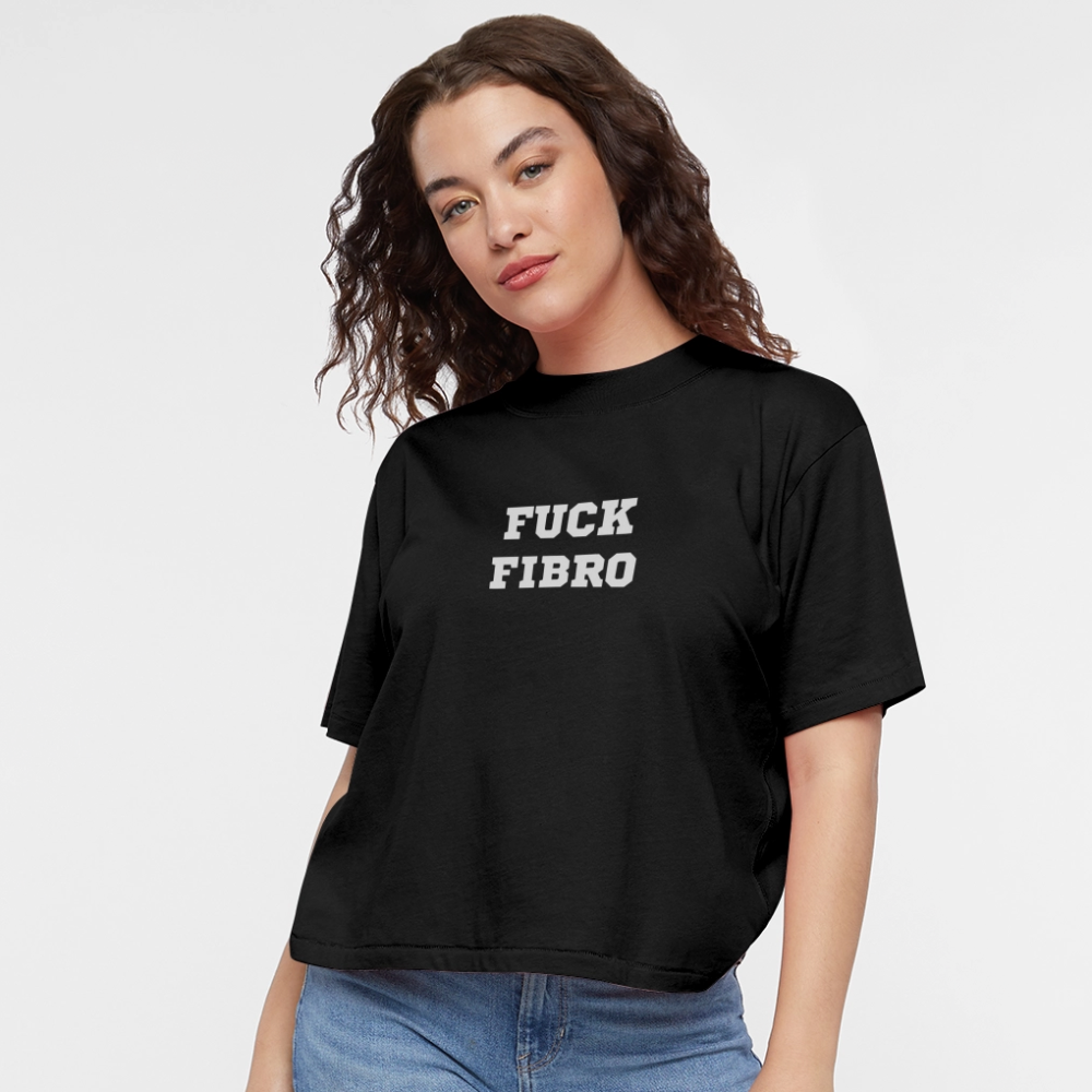 “Fuck Fibro” Women’s Boxy tee - black