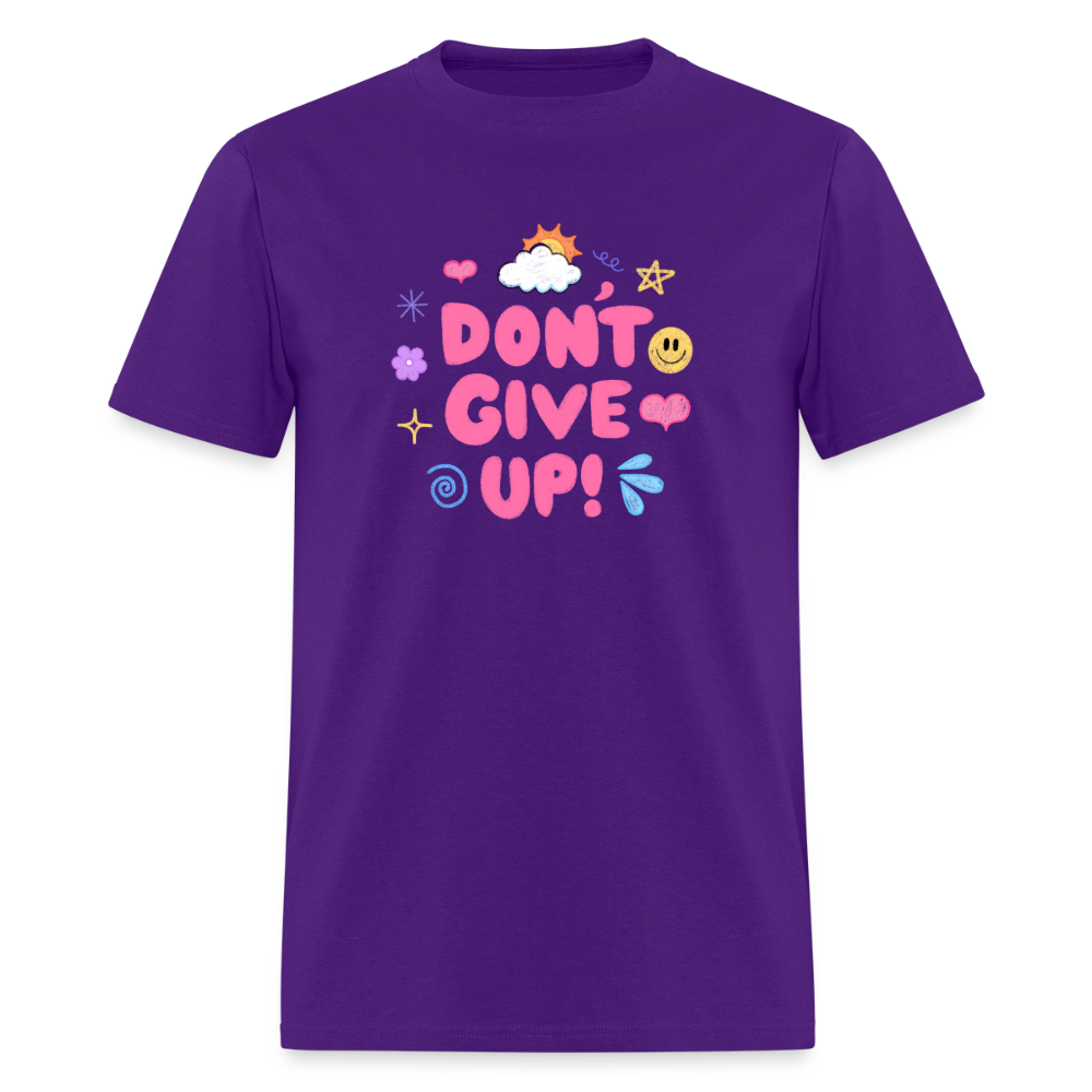 “Don’t give up” Men's T-Shirt | GILDAN 5000 - purple