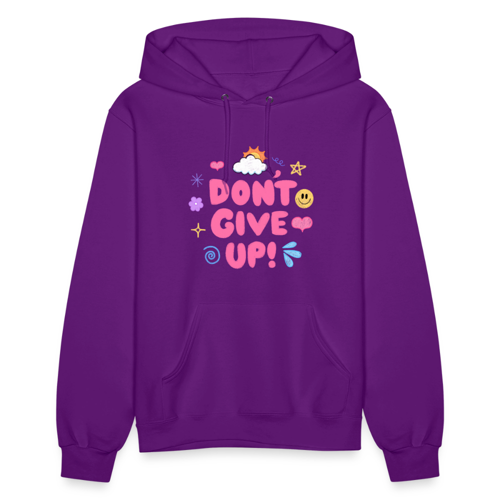 Don’t give up Women's Hoodie - purple