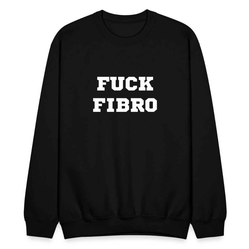 “Fuck Fibro” Unisex Crewnecks Sweatshirt - black