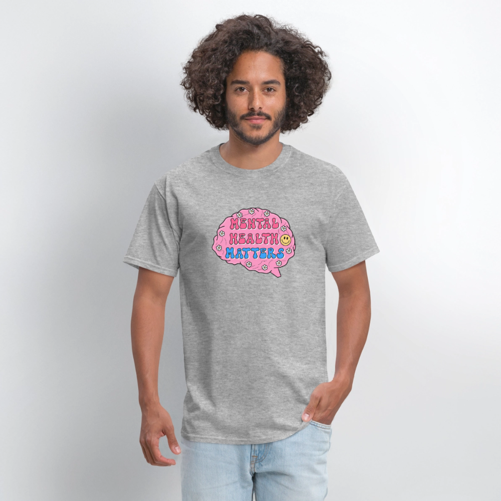 Mental Health Matters Men's T-Shirt | GILDAN 5000 - heather gray