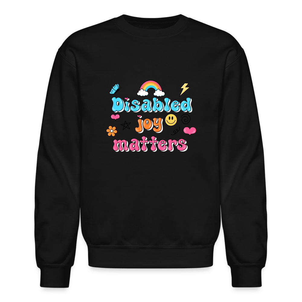 Disabled Joy Matters Crewneck Sweatshirt - black