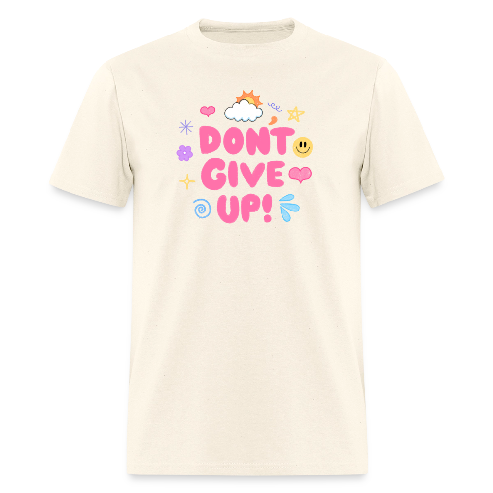 “Don’t give up” Men's T-Shirt | GILDAN 5000 - sweet cream heather