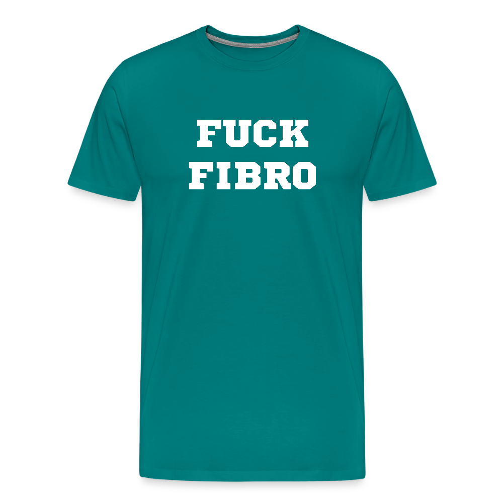 “Fuck Fibro” Men’s Premium T-Shirt - teal