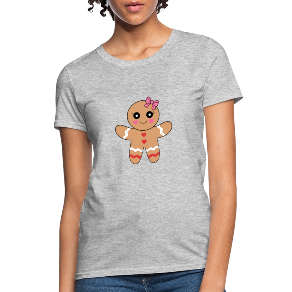 Gingerbread girl Women's T-Shirt - heather gray