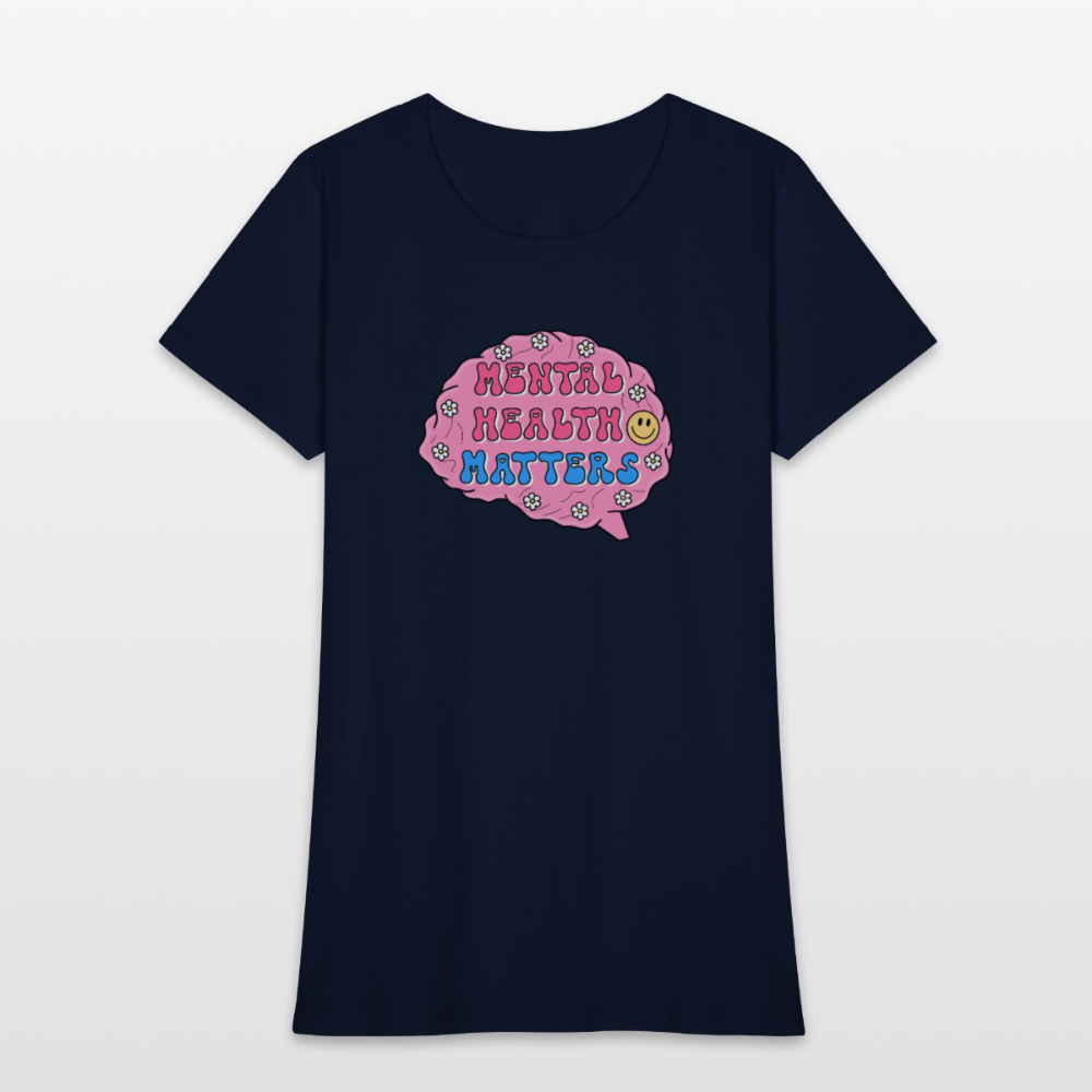 Mental Health Matters Women's T-Shirt - navy