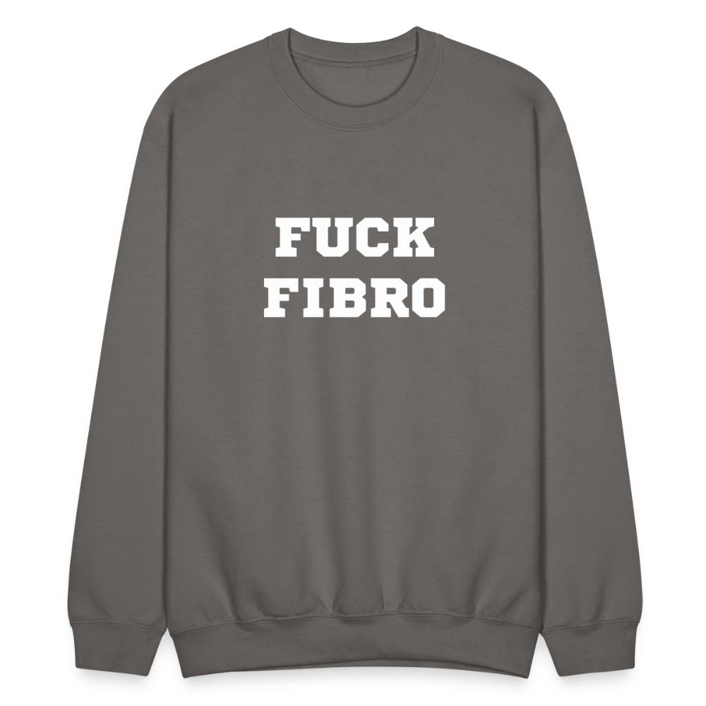 “Fuck Fibro” Unisex Crewnecks Sweatshirt - asphalt gray