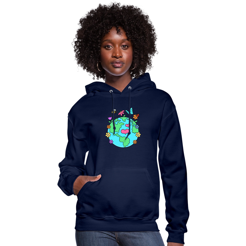 Beautiful Earth Women's Hoodie - navy