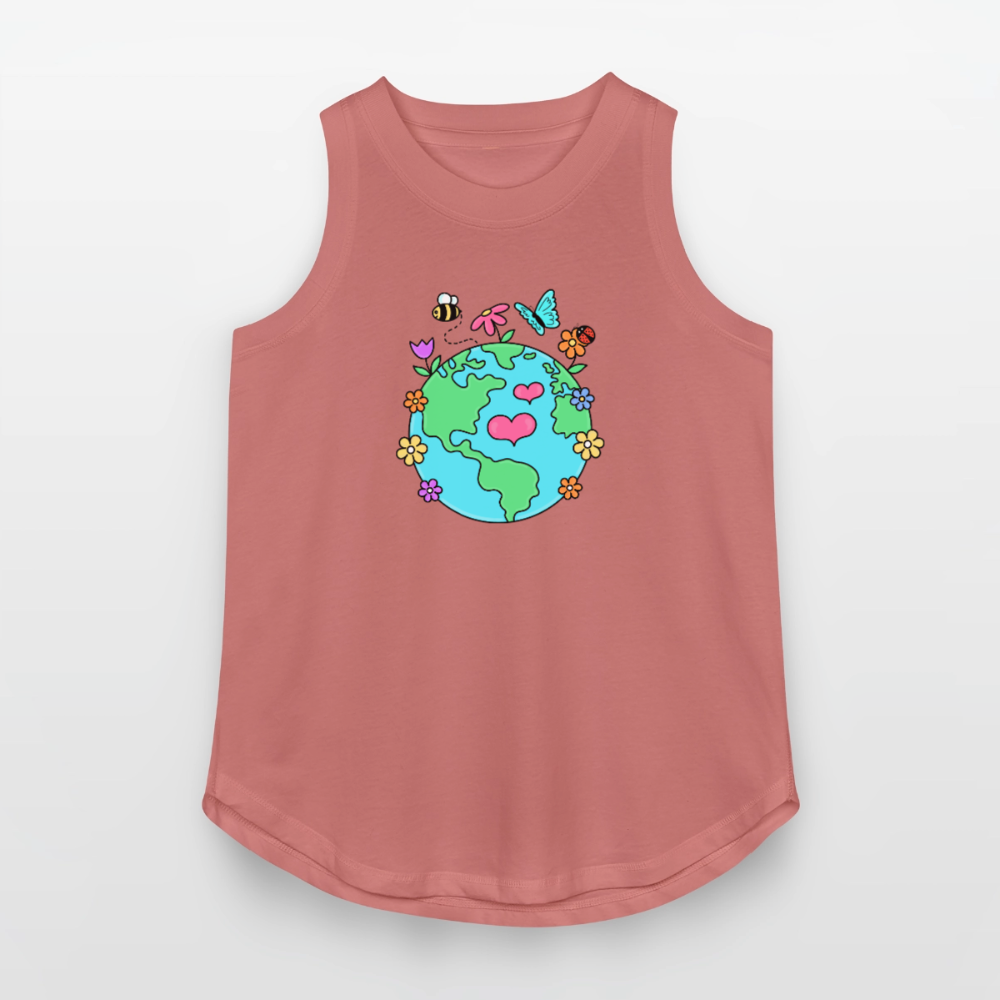 Beautiful Earth Women's Relaxed Tank Top - mauve