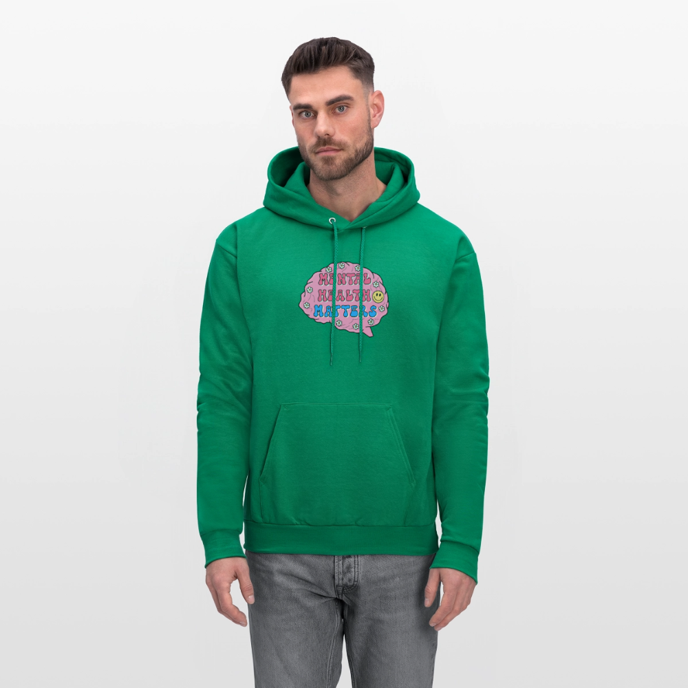 Mental Health Matters Men's Hoodie - kelly green