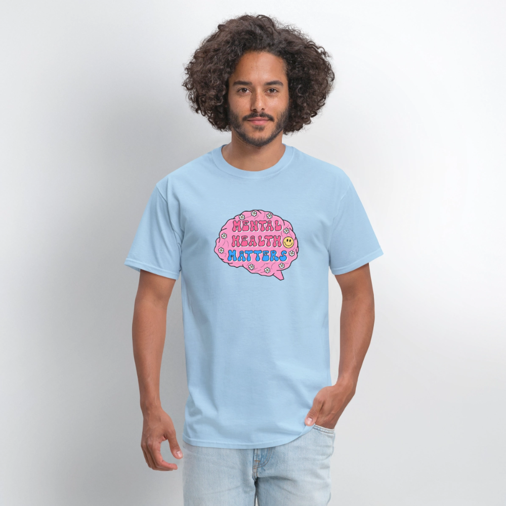 Mental Health Matters Men's T-Shirt | GILDAN 5000 - powder blue