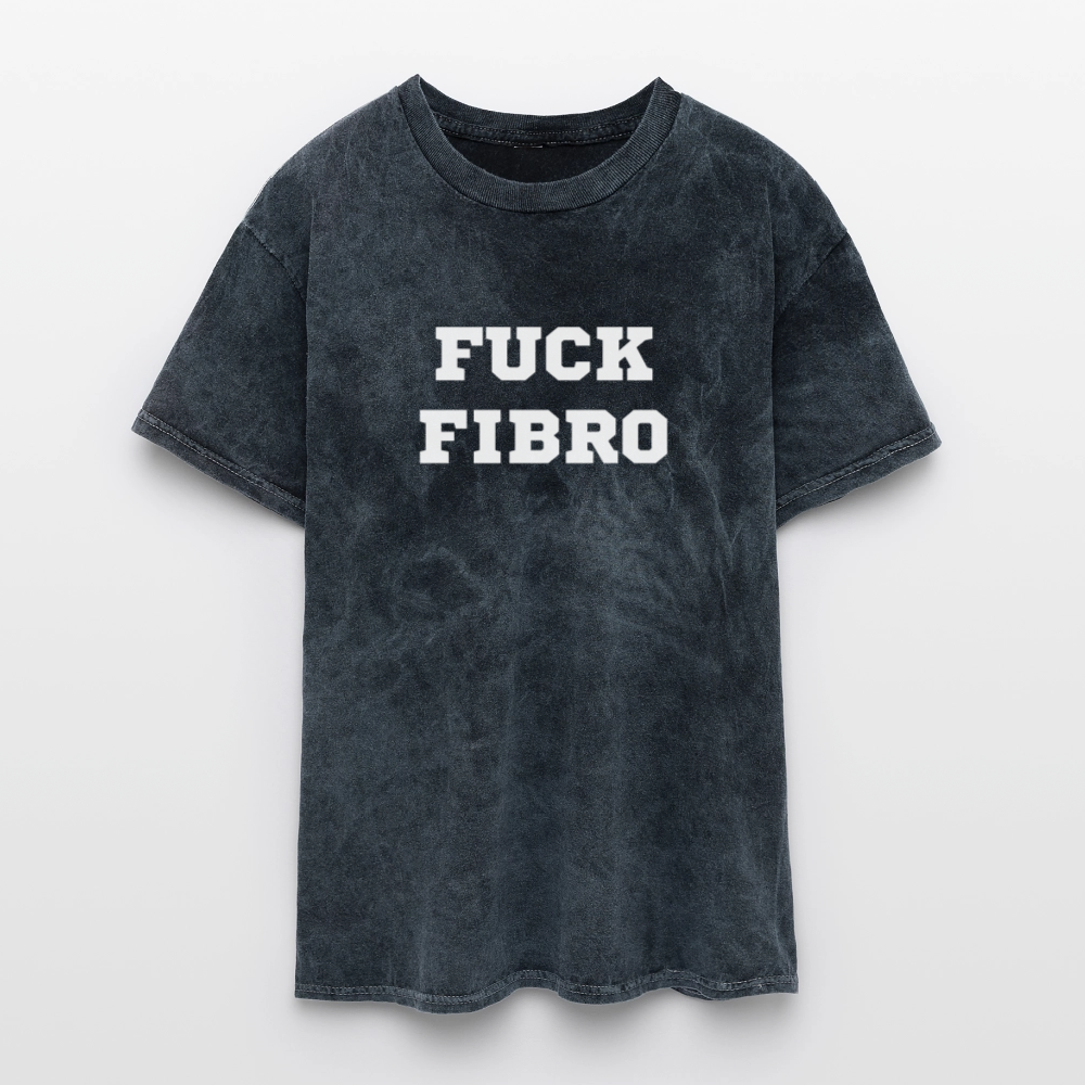 “Fuck Fibro” Mineral Wash T-Shirt - mineral navy