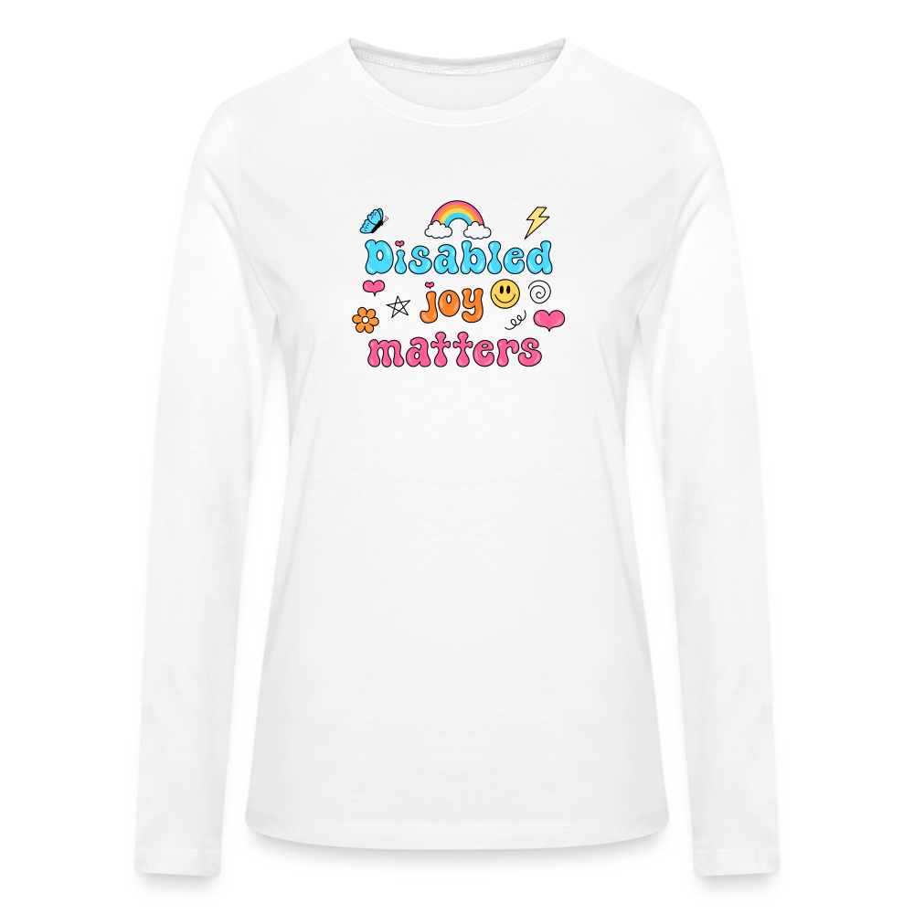 Disabled Joy Matters Long Sleeve T-Shirt - white