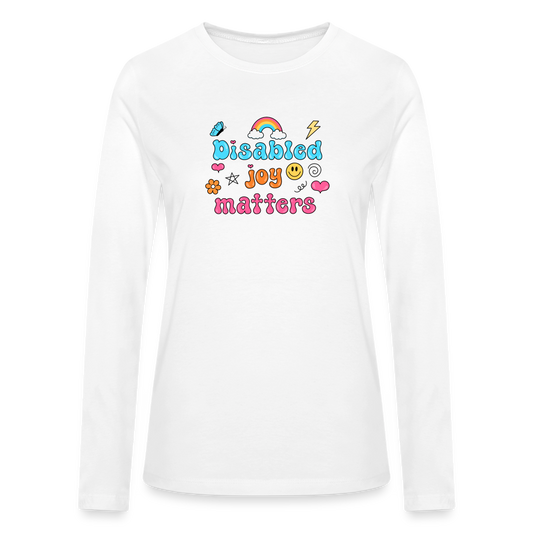 Disabled Joy Matters Long Sleeve T-Shirt - white