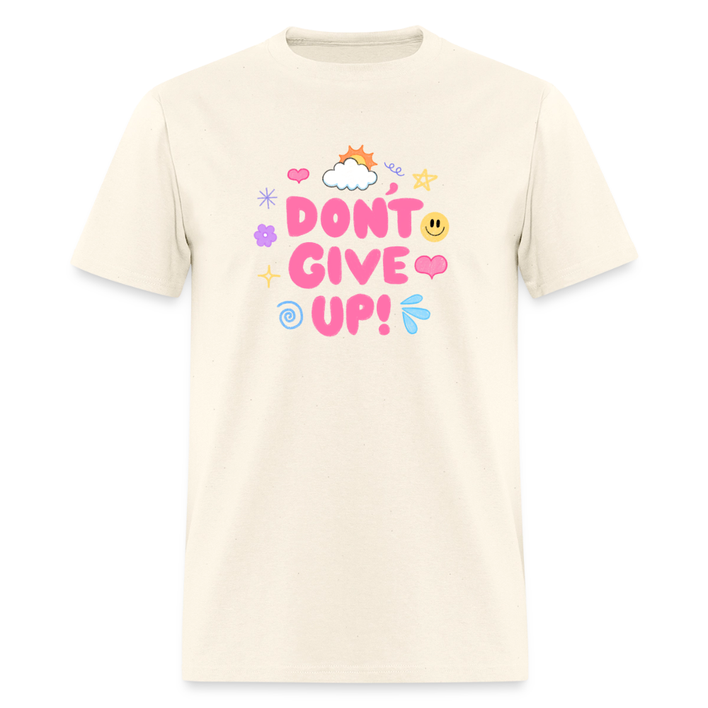 “Don’t give up” Men's T-Shirt | GILDAN 5000 - sweet cream heather