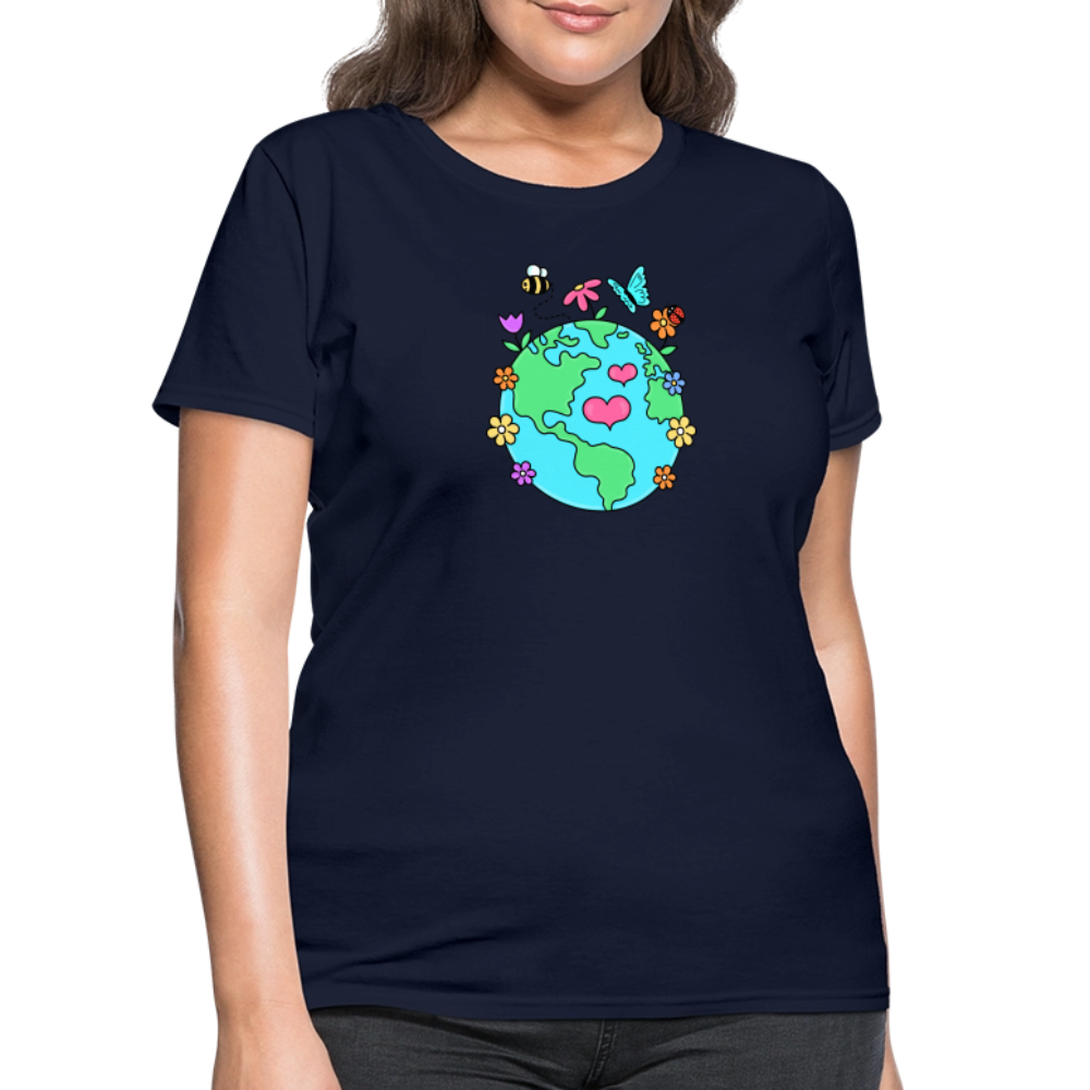 Beautiful Earth Women's T-Shirt - navy