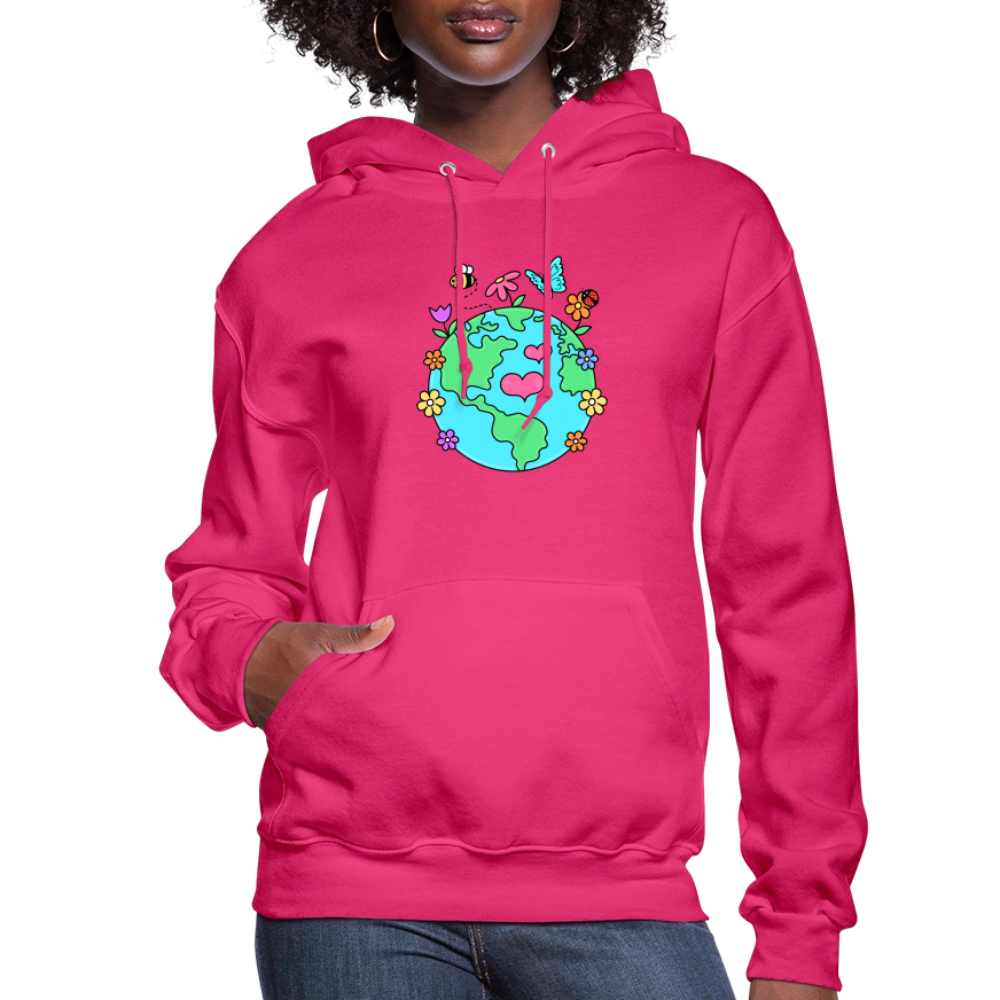 Beautiful Earth Women's Hoodie - fuchsia