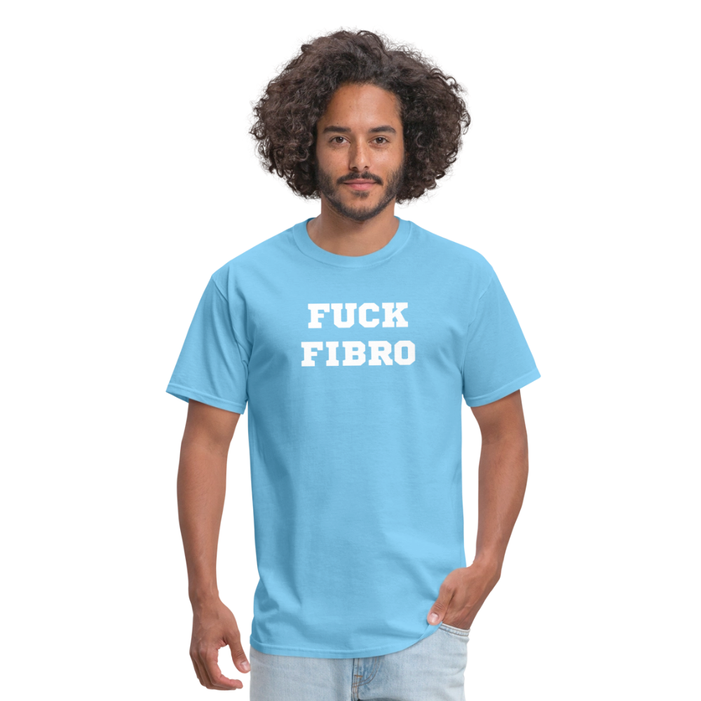 “Fuck Fibro” Unisex Classic T-Shirt - aquatic blue