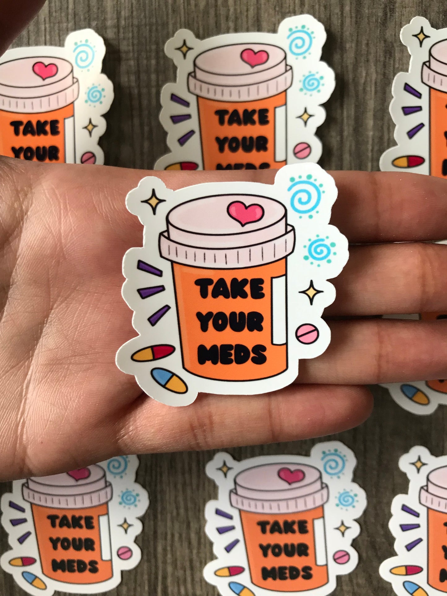 “Take Your Meds” sticker (mini)