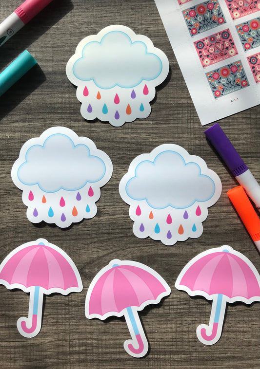 “Rainbow clouds” sticker