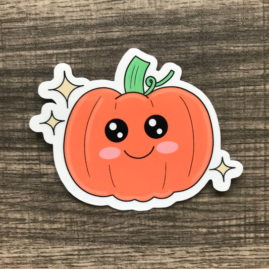 “Orange smiley” waterproof sticker