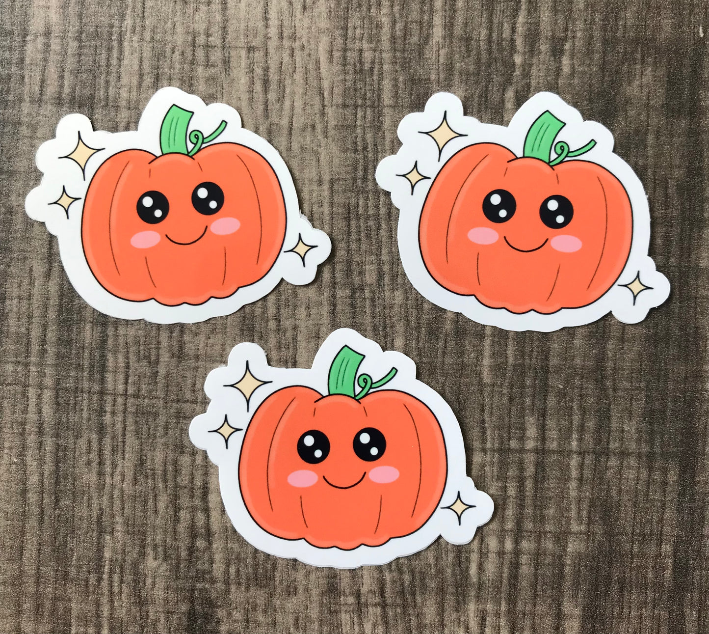 “Smiley Pumpkin” mini stickers (set of 3)