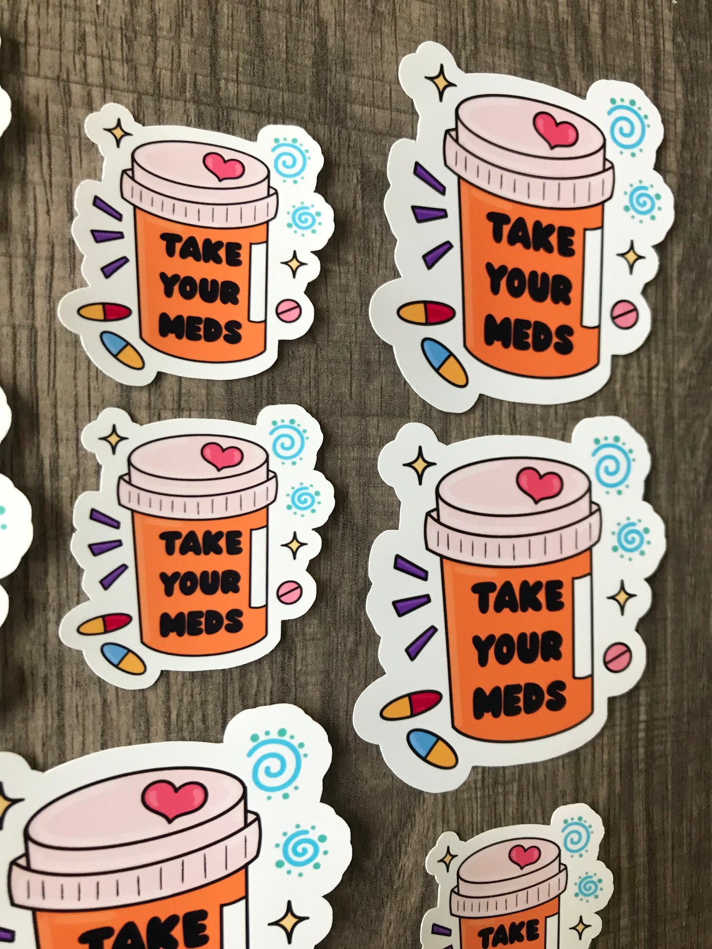 “Take Your Meds” sticker (mini)