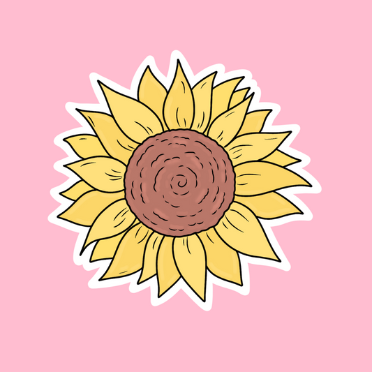 “Sunflower” waterproof sticker