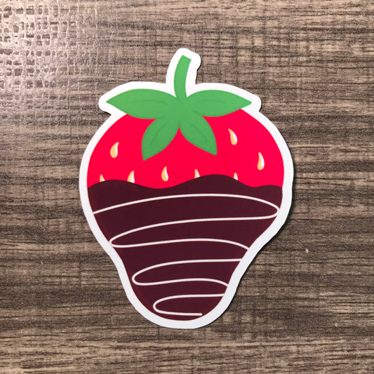 “Big chocolate covered strawberry sticker”