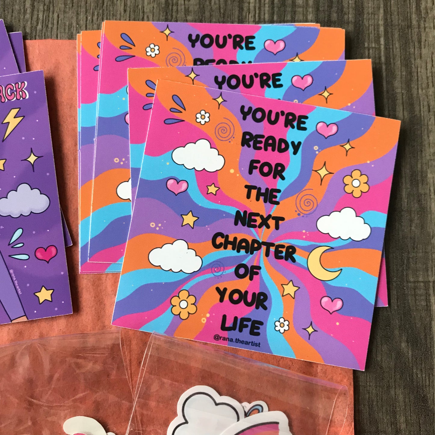 “You’re ready for the next chapter of your life” sticker