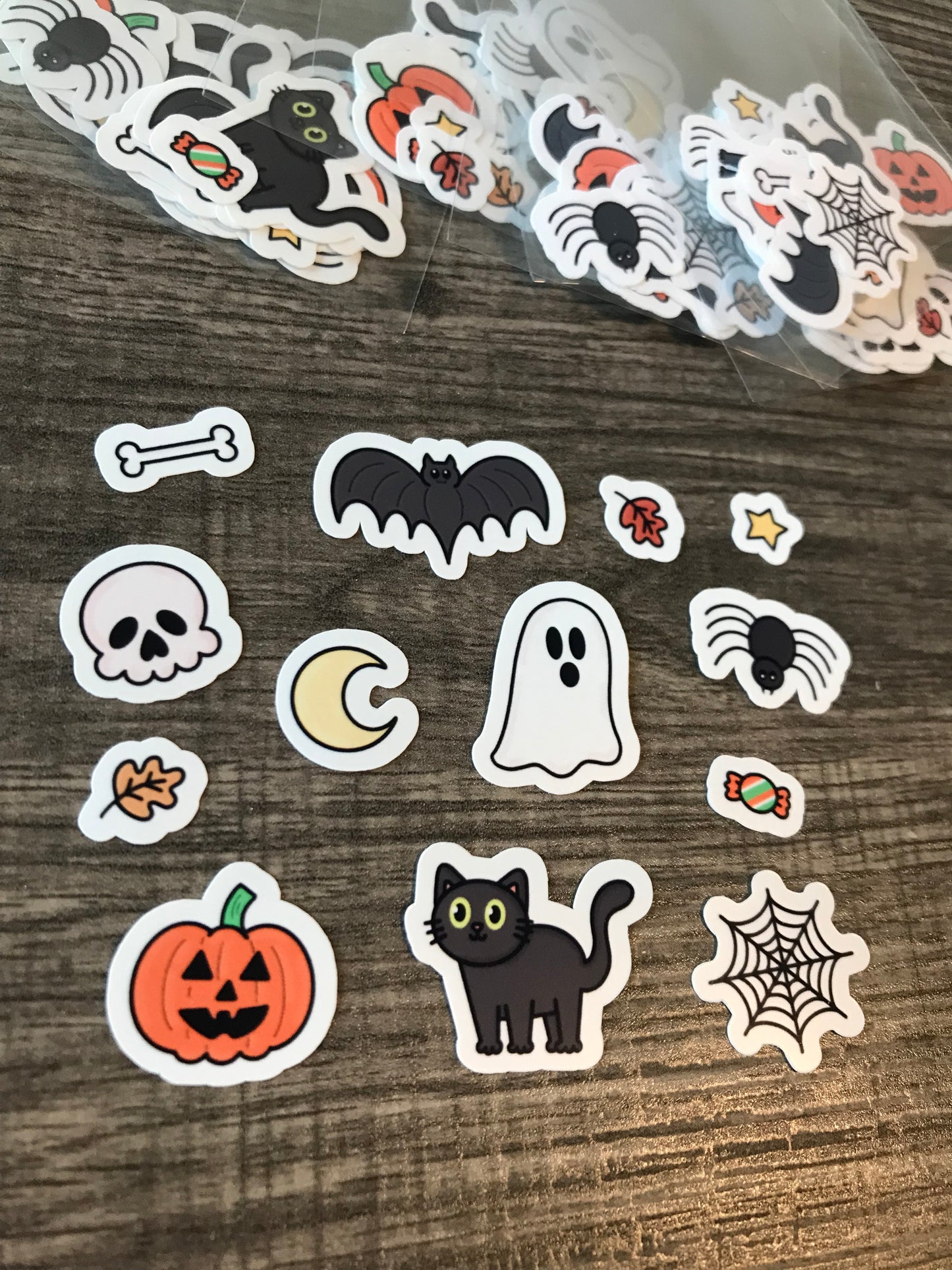 Cute spooky mini sticker pack