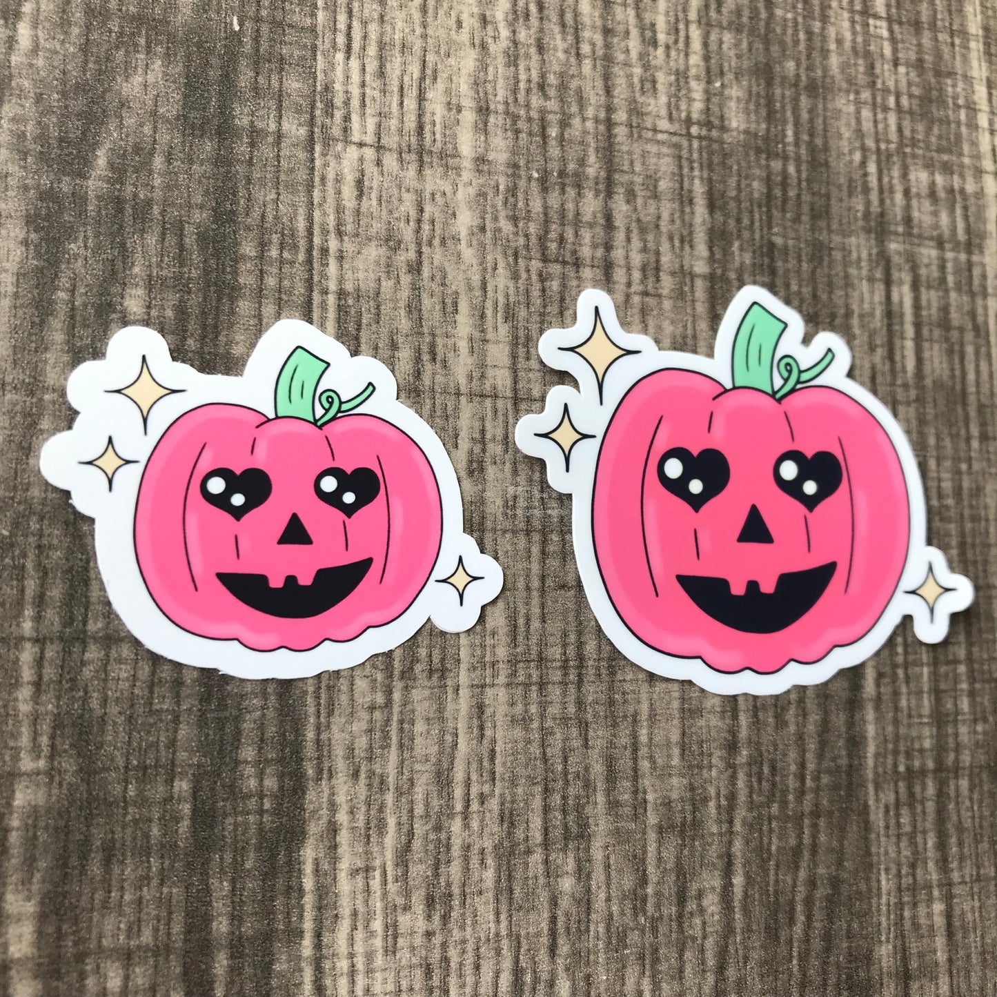 “Pink Pumpkin” mini stickers (set of 3)