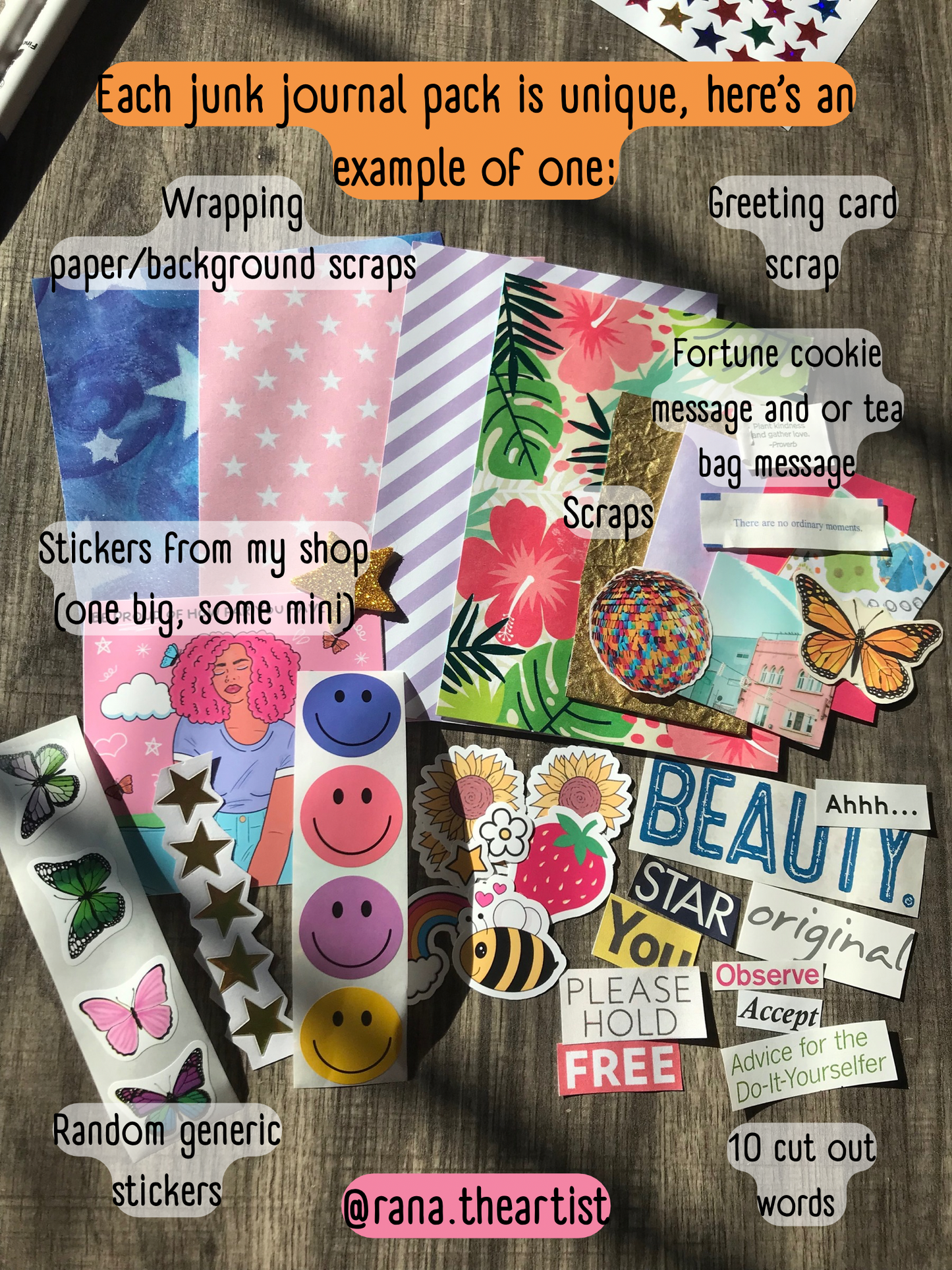 Junk Journal Pack 📓🌈🌟