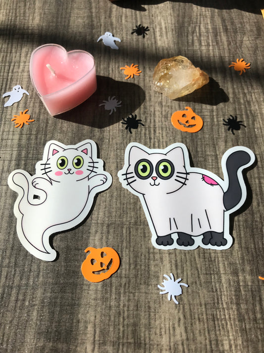 “Ghost cat” sticker