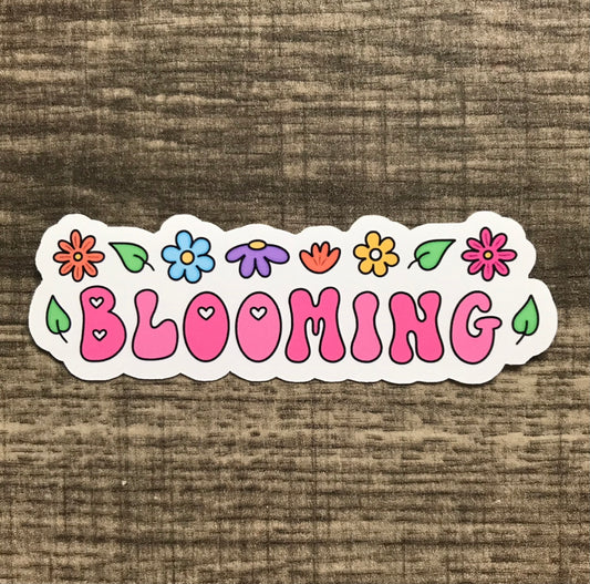 “Blooming” sticker