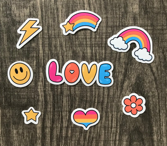 “Cute pride” mini sticker pack
