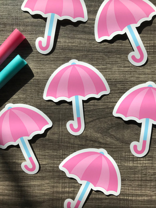 “Pink umbrella” sticker